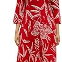 Stylish Red Printed Kurta Set for Women – Cotton Blend Straight Kurta with Matching Palazzo Pants – Casual-image-44