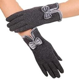 Woolen Winter Warm Cozy Gloves Touchscreen Fingers for Women's & Girl's_Free Size,Grey-image-84