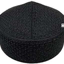 ISLMIC Cap Pakistani TOPI NAMAZ TOPI Muslim PARYER Cap Black (22 INCH)-image-42