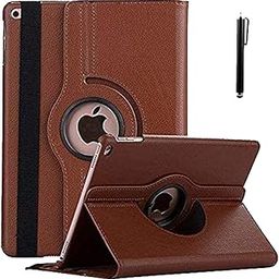 ProElite Cover for Apple iPad 10.2 Case Cover, 360 Rotatable Smart Flip Case Cover for Apple iPad 10.2 inch 9th/8th/7th Generation with Stylus Pen, Brown-picture-19