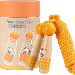 BNF®Adjustable Skipping Jump Rope Wooden Handle Rope Fitness Equipment - Orange|Toys & Hobbies | Outdoor Toys & Structures | Other Outdoor Toys Structures|1 Piece Skipping Rope Toy-picture-18