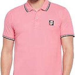 Men's Cotton Polo T-Shirt – Slim Fit, Short Sleeve with Contrast Collar & Cuffs-image-85