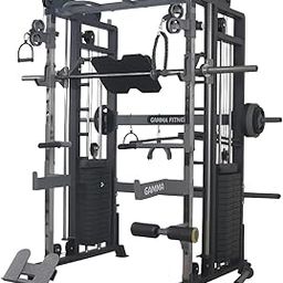 GAMMA FITNESS FTS-101 Plus Multi Gym Functional Trainer with Smith Machine for Home Gym Equipment (Dark Grey)-73