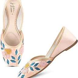 Ethnic Jutti for Women Traditional Handmade Fulkari Jutti Slip-On Shoes Bellies for Women Wedding party Festival Occasion-image-82