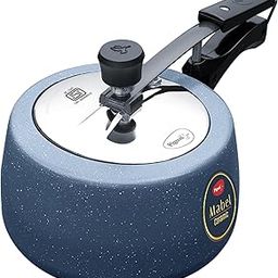 Pigeon by Stovekraft 3 Litre Ceramic Nonstick Pressure Cooker, Induction bas, Inner Lid Cooker, Grey & White-13