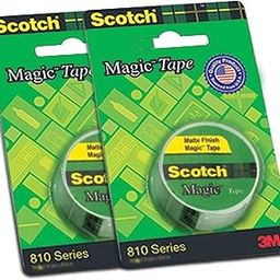 3M Scotch Magic Tape - The Original Matte-Finish Invisible Tape, Pack of 2 (2 Rolls, Width 1.9cm Length 25.4m)-picture-23