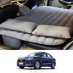 RKPSP Silver Inflatable Bed for Swift Dzire New Universal for All Models-94