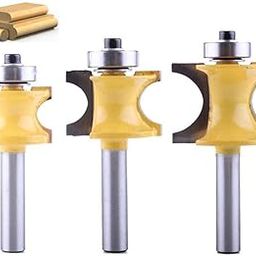 CLUB BOLLYWOOD® 8Mm Shank Bullnose Router Bit C3 Carbide Tipped Woodworking Cutter 6.35Mm|Home & Garden | Tools | Power Tools | Router Bits|1 Piece Half-Round Bearing Router Bit-image-53