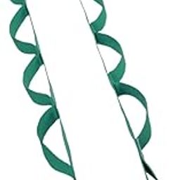 SAZ DEKOR Yoga Strap Stretch Band 12 Loops Non Elastic for Fitness Athletic Gymnastics Green-image-1