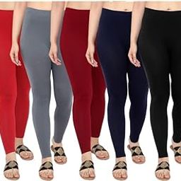 Soft Cotton Ankle Length Legging for Women (Pack of 5)-image-53