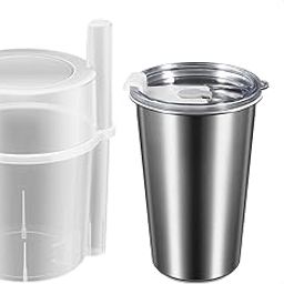 ARTISOUL® Stainless Steel Meal Prep Cup Pint Cup Smoothie Cup for Party Restaurant Bar | Kitchen, Dining & Bar | Glassware-image-37