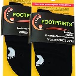 Organic Cotton And Bamboo Women Ankle Socks - Pack of 2 | Black |-11