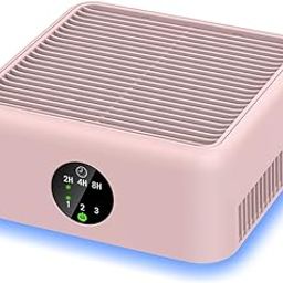 Air Purifiers for Home,True HEPA Air Purifier for Pets Up to 615 Ft²,15dB Quiet,for Smoke Pollen Odors,Small Air Purifier for Bedroom,Portable Desk Purifyer for Office, Filter for Dorm Travel (Pink)-image-35