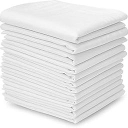 100% Cotton Luxury Handkerchief For Men White Classic Design (pack of 6)-image-69