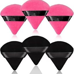 COSLUXE IMAGIC 6 Pieces Powder Puff Soft Face Triangle Makeup Puff for Loose Powder Body Cosmetic Foundation Sponges Beauty Blender Makeup Tool Multicolors-22