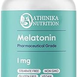Melatonin 1 mg (240 Vegetarian Capsules) - No Stearates - No Sucralose, No Dextrose, No Silicon Dioxide, No Mannitol - Vegan - Non-GMO - Gluten-Free-image-93