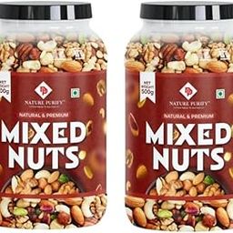 Nature Purify Trail Mix Dry Fruits Fit for Fasting 1 kg | Healthy Snacks Mixed Nuts with Dry Fruits | Almonds | Cashews | Dried Apricots | Pista | Black raisin | Green raisin & More Healthy-image-54