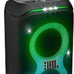 JBL Partybox 320, Portable Bluetooth 240W Party Speaker, AI Sound Boost, Futuristic Light Show, Multispeaker Connection by Auracast, Telescopic Handle & Wheels, Dual Guitar & Mic Inputs (Black)-16