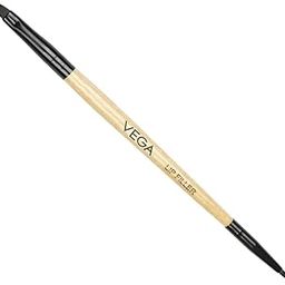 VEGA 2 in 1 Mini Makeup Brush with Lip Filler & Lip Liner, (DMB-03) - Wooden-44
