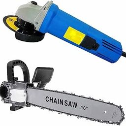11000r/min 220V 850W Power Tools Multi-purpose Electric Corded Angle Grinder Machine with 16 inch Chain Saw Converter Adapter Multifunction Chainsaw Bracket Attachment(Combo Set, 850watt, 11000RPM)-31