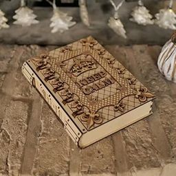 MeeCraft Designer Vintage Style Wooden Hard Cover for Books - Elegant Keepsake for Teachers and Writers, internal Size 23x16x4.2cm, External 24.5x18.5x5cm-26