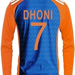 Ind Jersey 2024 T20 World Cup Dhoni 7 Full Sleeve (Men & Boys)-image-94