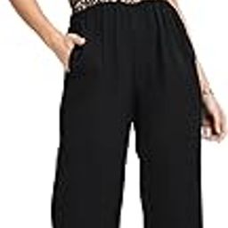 Women's Animal Print Halter Neck Jumpsuit | Sleeveless One-Piece with Elastic Waist & Black Wide-Leg Bottom | Stylish Party & Evening Western Outfit-12