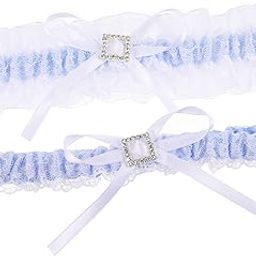 Blue Garters for Bride Bride Lingerie Wedding Set Wedding 1 Pair Dress Thigh s Bowknot Decor Band Elastic Lace Bow Leg Belt Accessory Wedding Bride Bridal Dress Leg Garter-image-66