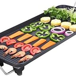 Ketumal 2-in-1 Electric Barbecue Grill,Non-Stick, Smokeless Teppanyaki BBQ Plate and Baking Pan, Dual Cooking Surface with Adjustable Heat Settings-15