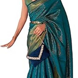 Women's kanjivaram banarasi silk saree for Patola festival Wedding silk with rich pallu Design sarees for women with blouse piece-picture-43