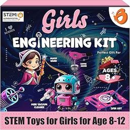 Butterfly EduFields 100+ STEM Engineering Project Kit for Girls Ages 8 10 12 15 Years | Ultimate DIY Science Experiments for Kids | Educational Engineering Toys Best Birthday Gift idea-21