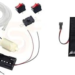 Electronic Spices DC 3-9V Double Side Mini Water Pump, 1M Pipe, Battery Holder, Switch, Starter Kit-12