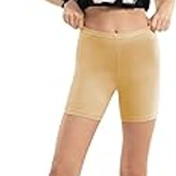 Neeba Cotton Stretchable Mid Waist Cycling Shorts for Women Underskirt Shorts-image-3