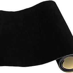 CALANDIS® Back Self Adhesive Sheet Felt Velvet Velour Fabric Craft Sticker Black-image-42