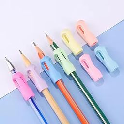 Gripon Pencil Grips for Kids Writing, 4 Pcs Ergonomic Pen and Pencil Holder for Toddlers, Preschoolers, Special Needs Children | Handwriting Aid | Posture Correction Tool | School Supplies-image-91