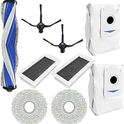 HASTHIP® 9Pcs Replacement Parts for Ecovacs X50 PRO Omni Vacuum Cleaner, Spare Accessories with 1 Main Roller Brush, 2 Side Brushes, 2 Filters, 2 Microfiber Mop Cloth & 2 Dust Bags-13