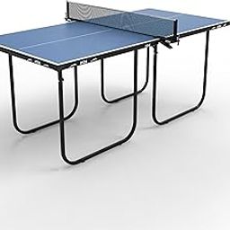 Stag Iconic Mini (2023) Series Table Tennis Table| Easy Foldable Space Saving Ping-Pong Table for Home, Club| Indoor-Outdoor Portable T.T Table with 12mm Top Thickness-(1 Clamp Net Set Included)-picture-41