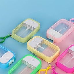 WebWares Portable Card Spray Bottle || 38Ml Refillable Perfume Bottle Portable Moisturizing Sprayer Box With Hook || Empty For Alcohol Hand Sanitizer Fragrance Cosmetic || (Pack of 2) (Multi-Color)-35