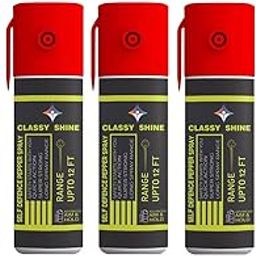 CLASSY SHINE Pepper Spray Self Defence for Women Safety 55ml/Each (Red, Pack of 5)-10