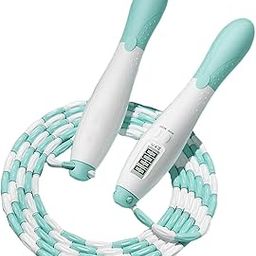 CALANDIS™ Children Soft Beaded Segment Jump Rope Skipping Rope with Counters Portable Green | Jump Ropes | Fitness Equipment & Gear | Fitness Running & Yoga-48