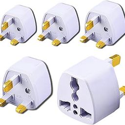 KAVANA UniversalSocket, Flat Blade Plug Adapter (Type A) US Type Plug Power Converter Adapter for USA,Canada,Mexico,Brazil,Philippines,Cuba,Thailand,Taiwan,Japan,Panama & More (UK/London, Pack 5)-12