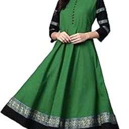 Women's Cotton Relaxed Fit Anarkali Kurta-image-23