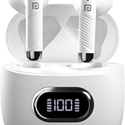 Portronics Harmonics Twins S9 True Wireless in Ear Earbuds with Upto 30H Playtime, Digital Display, 13mm Drivers, Balanced Bass, BT 5.3v, Touch Control, IPX4 Splash Resistant, Rapid Charging(White)-picture-20