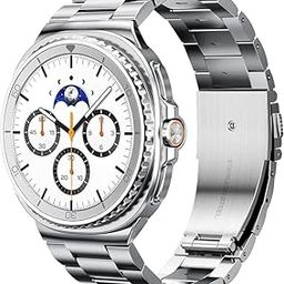 Meyaar Metal Band Compatible with Samsung Galaxy Watch 8 40mm/44mm/Classic 46mm 2025,No Gap Business Stainless Steel Strap for Galaxy Watch8 Men Women,NOT for Other Models-image-40