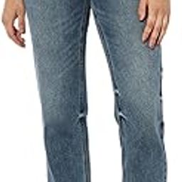 only Women's Straight Fit High Rise Faded Jeans-picture-8