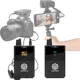 DIGIMORE Wireless Lapel Microphone System | Wireless Lapel Mic | Compact Wireless Receiver | 30 UHF Channels | 164ft Range | for Camera, Smartphone, Vlogging, News & Public Speaking (D-343L)-image-51