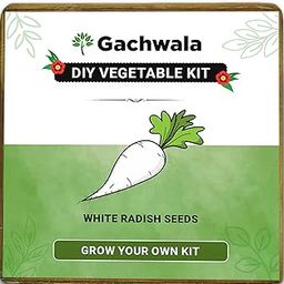 Gachwala Vegetable Grow Kit | White Raddhish (Muli) Seeds | Daikon Seeds - DIY Grow it Yourself Gardening Kit for Home and Garden | White Raddhish Gardening Kit-image-45