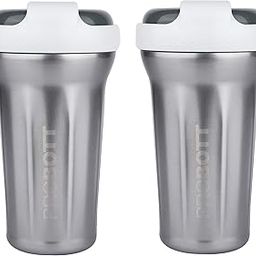 PROBOTT Thermosteel Elegant Shaker for Protein Shake Gym Each 500ml -(Pack of 2) (Silver)-image-48