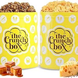 The Crunch Box Combo Set 2 Large Tins Warm Caramel Crunch & Chunky Munky Cheese 600 Grams-image-28