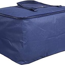 Kuber Industries Rexine Jumbo Underbed Moisture Proof Storage Bag with Zipper Closure and Handle (Blue)-CTKTC25700, Standard-image-34